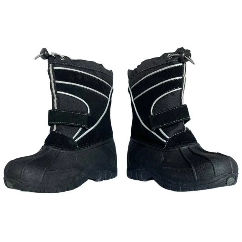๐โจ$130โจ๐ New in Box Totes Kids TODD Black Boots - Picture 4 of 6